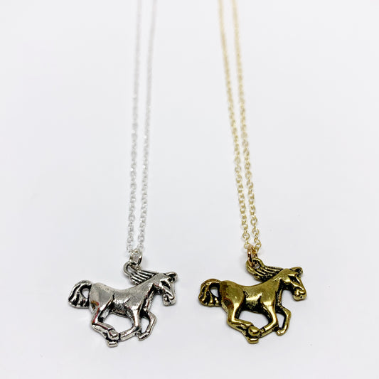 Running Horse Charm Necklace - Jennifer Cervelli Jewelry