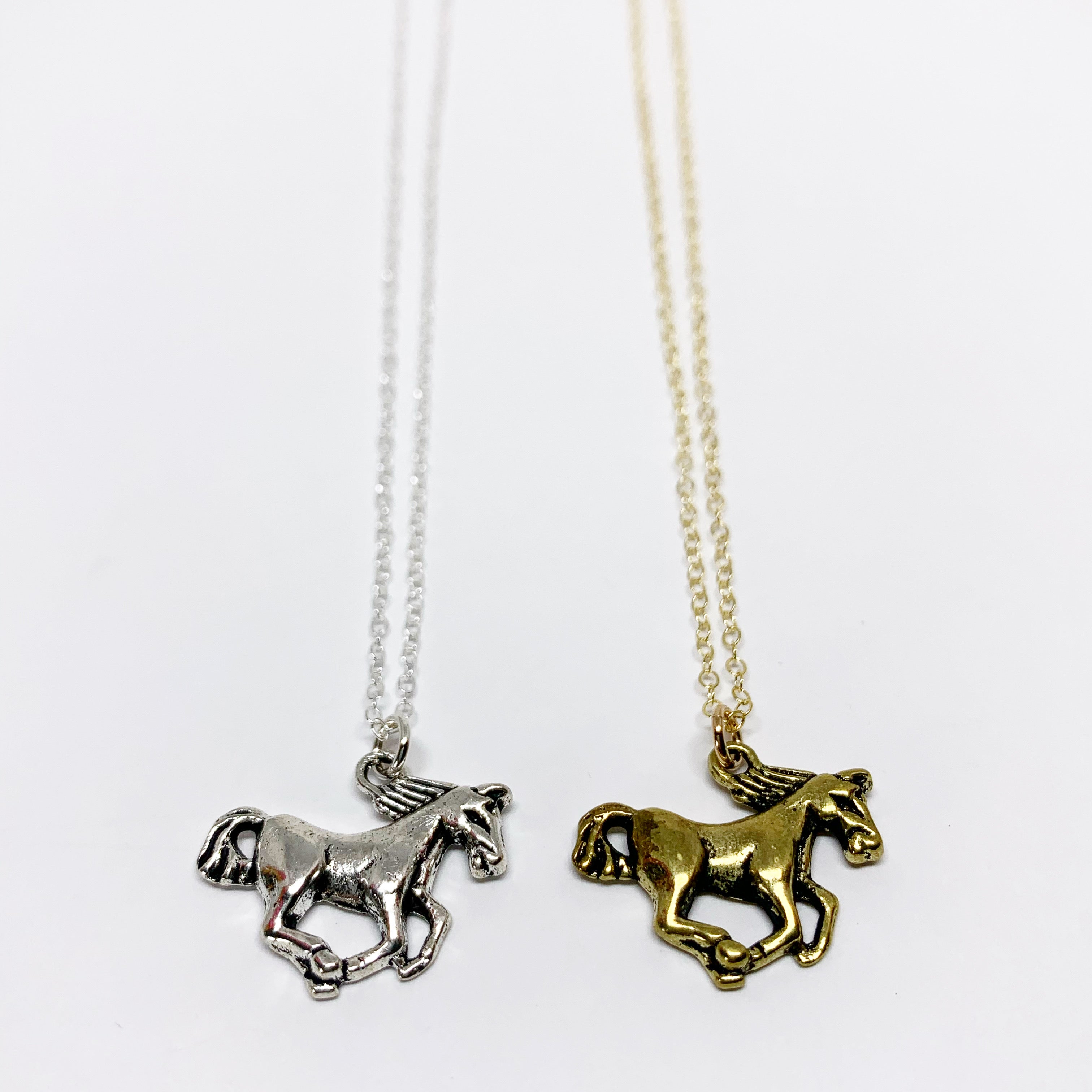 Running Horse Charm Necklace - Jennifer Cervelli Jewelry