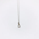 Mini Stirrup Charm Necklace - Jennifer Cervelli Jewelry