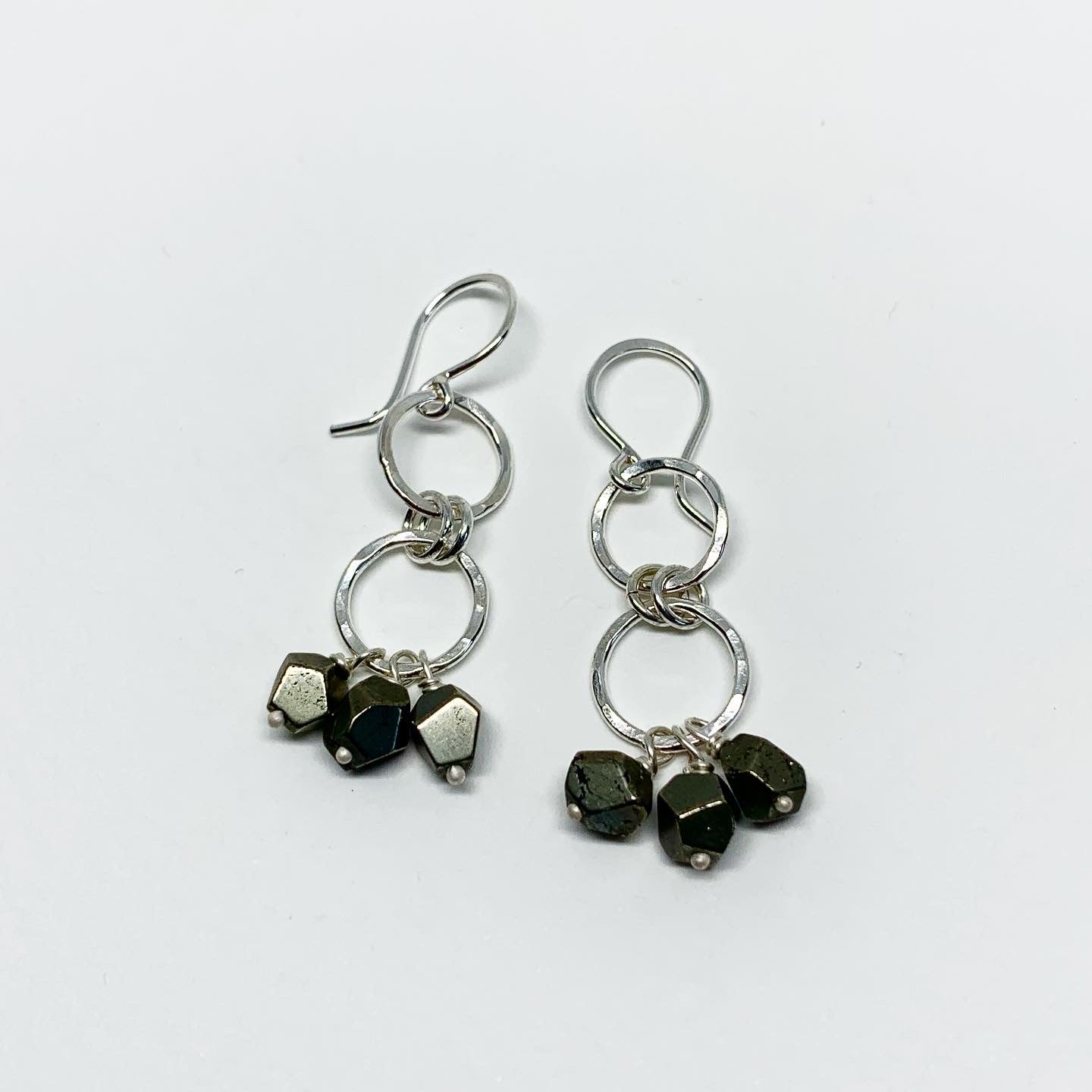 Pyrite Chandelier Drop Earrings - Jennifer Cervelli Jewelry