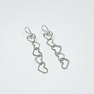 Five Drop Heart Dangle Earrings - Jennifer Cervelli Jewelry