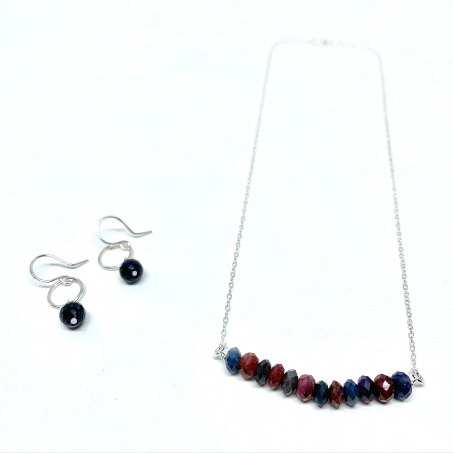 Sapphire Gemstone Drop Earrings - Jennifer Cervelli Jewelry
