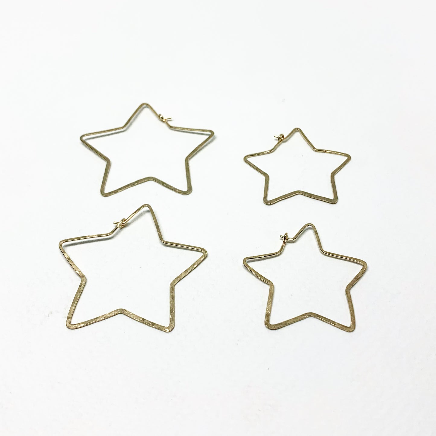 Star Hoops - Size Large - Jennifer Cervelli Jewelry