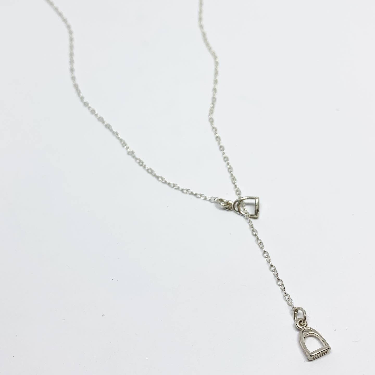 Mini Stirrups Lariat Necklace - Jennifer Cervelli Jewelry