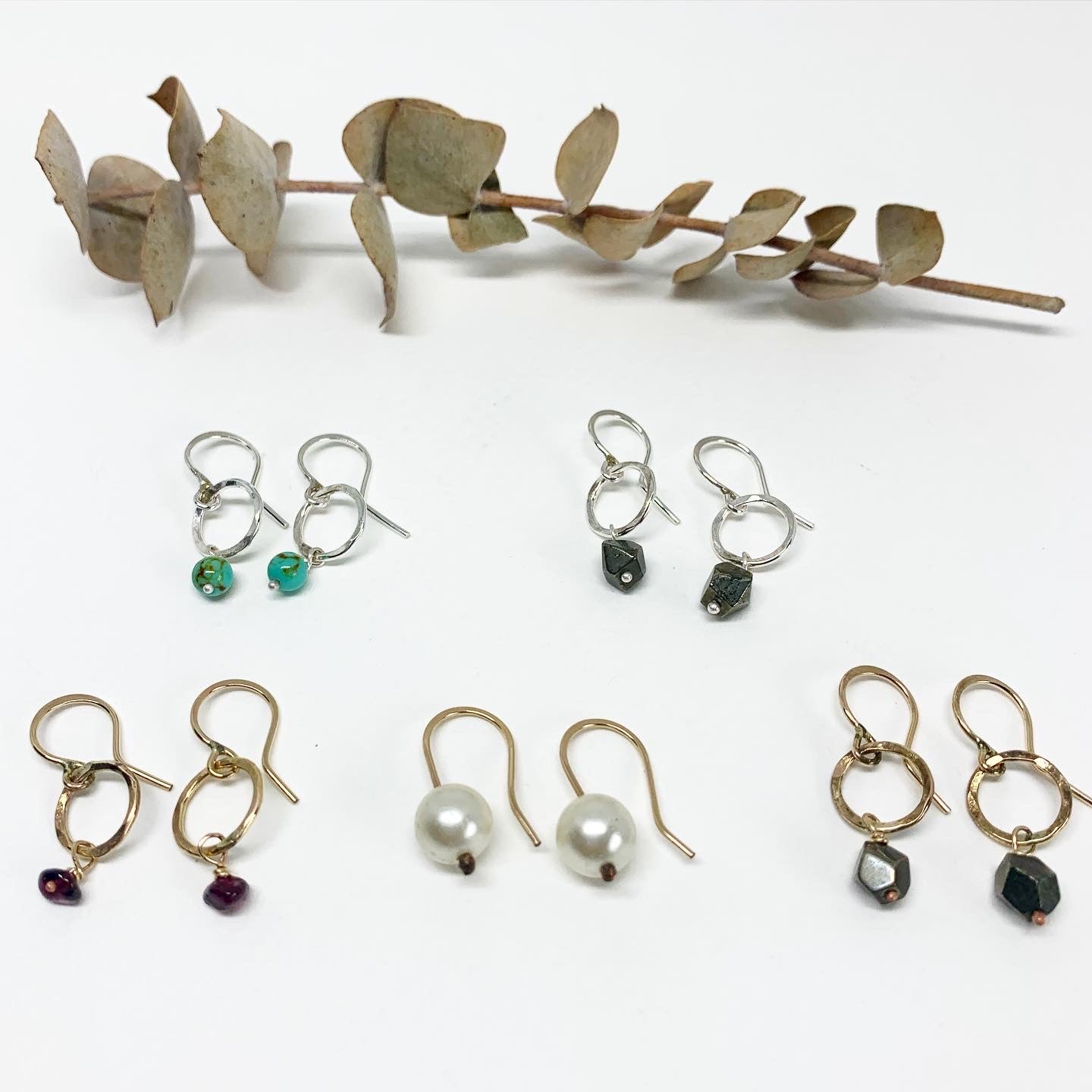 Garnet Drop Earrings - Jennifer Cervelli Jewelry