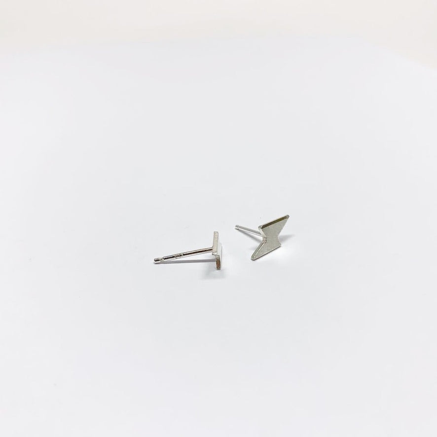 Mini Lightning Bolt Stud Earrings - Jennifer Cervelli Jewelry