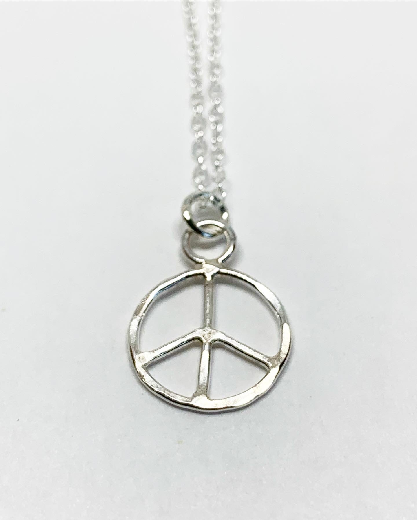 Peace Sign Necklace - Small - Jennifer Cervelli Jewelry