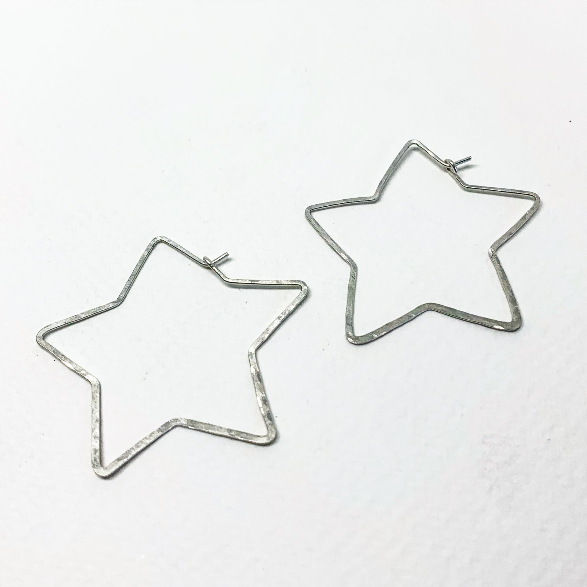 Star Hoops - Size Large - Jennifer Cervelli Jewelry