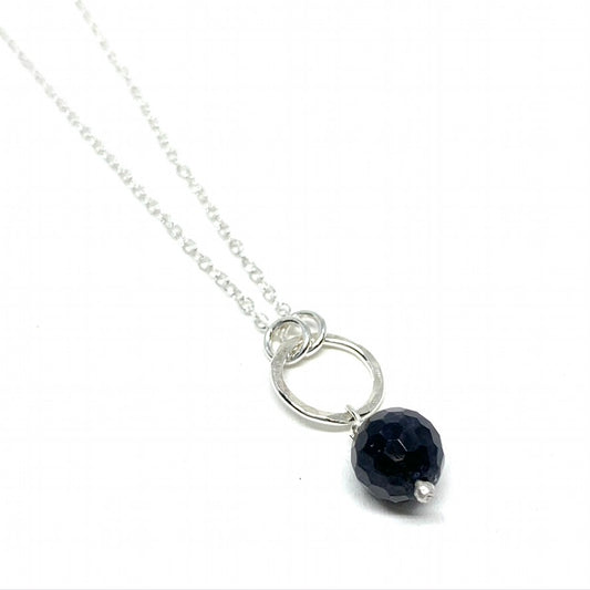 Sapphire Gemstone Drop Necklace - Jennifer Cervelli Jewelry
