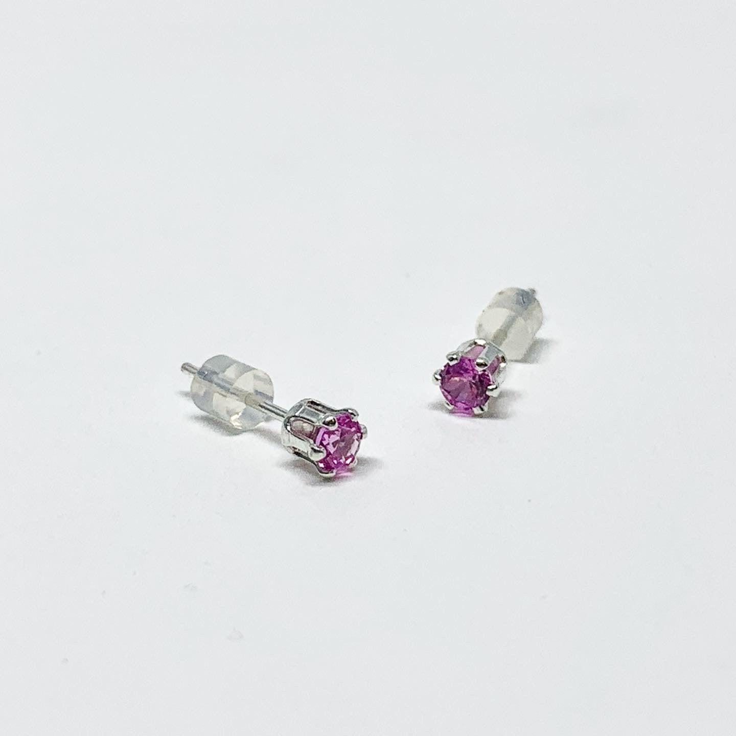 Pink Tourmaline Birthstone Earrings - October Birthstone - Jennifer Cervelli Jewelry