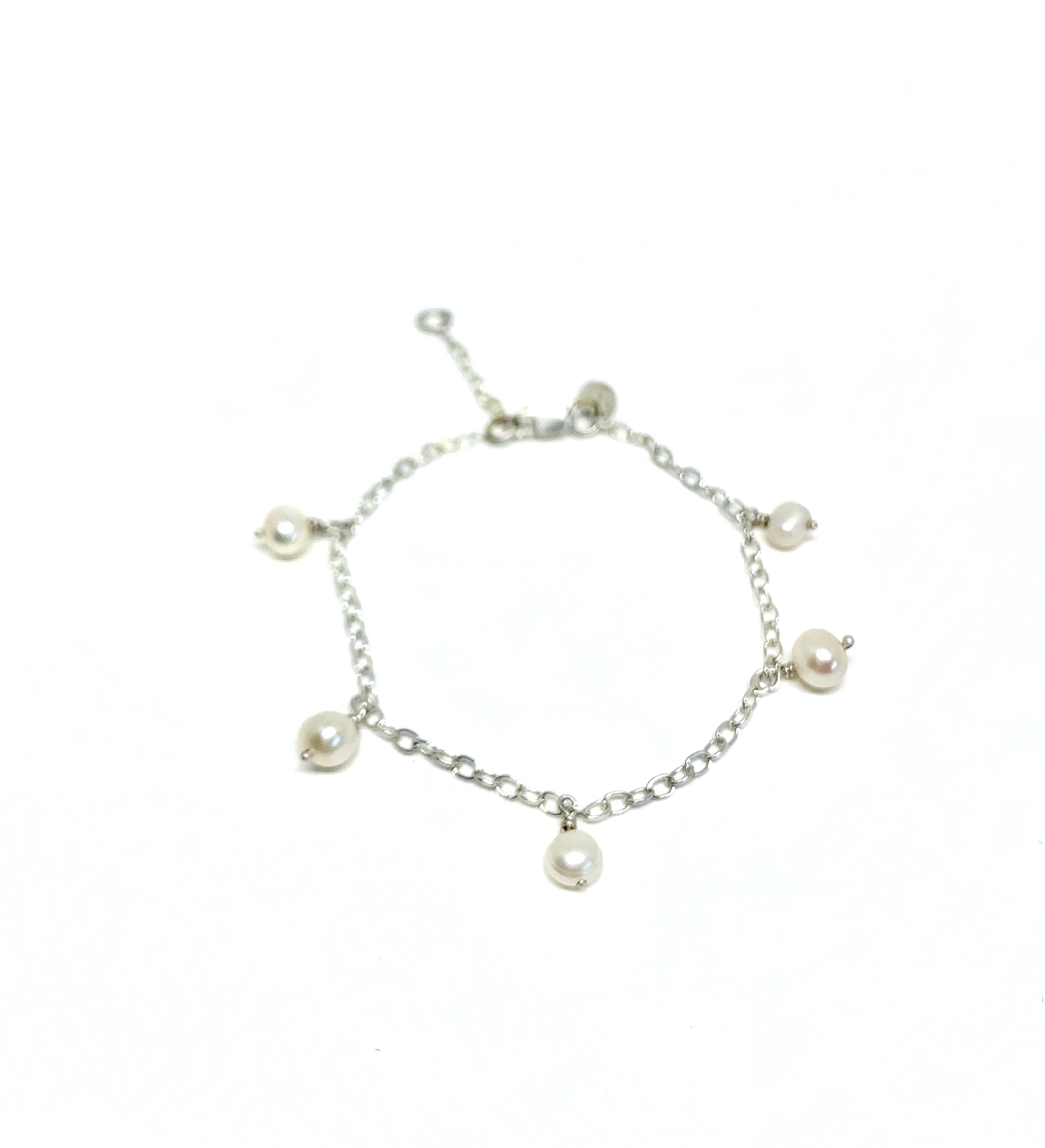 Pearl Charm Bracelet 5 - Jennifer Cervelli Jewelry