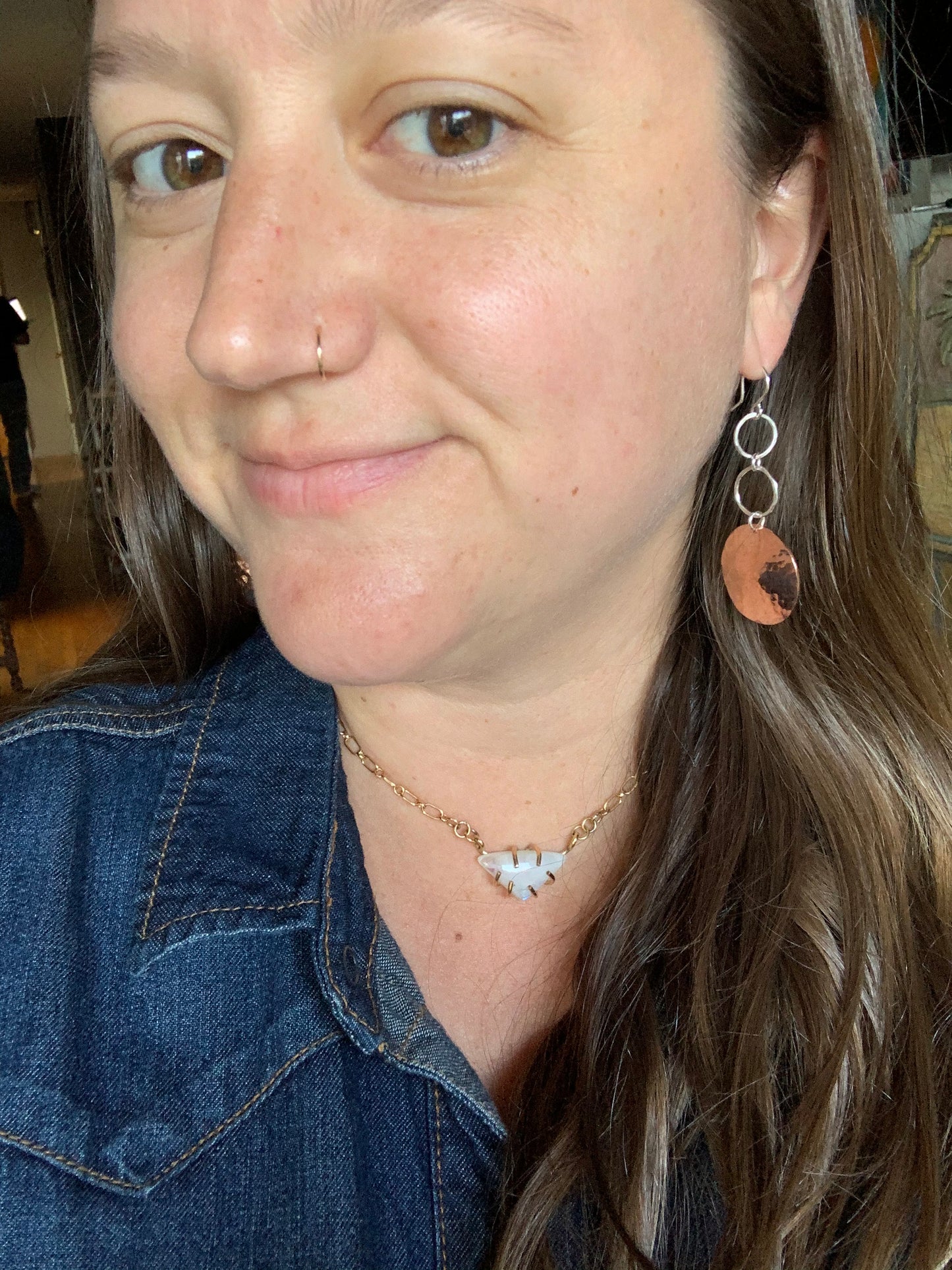 Full Moon Chandelier Earrings - Jennifer Cervelli Jewelry