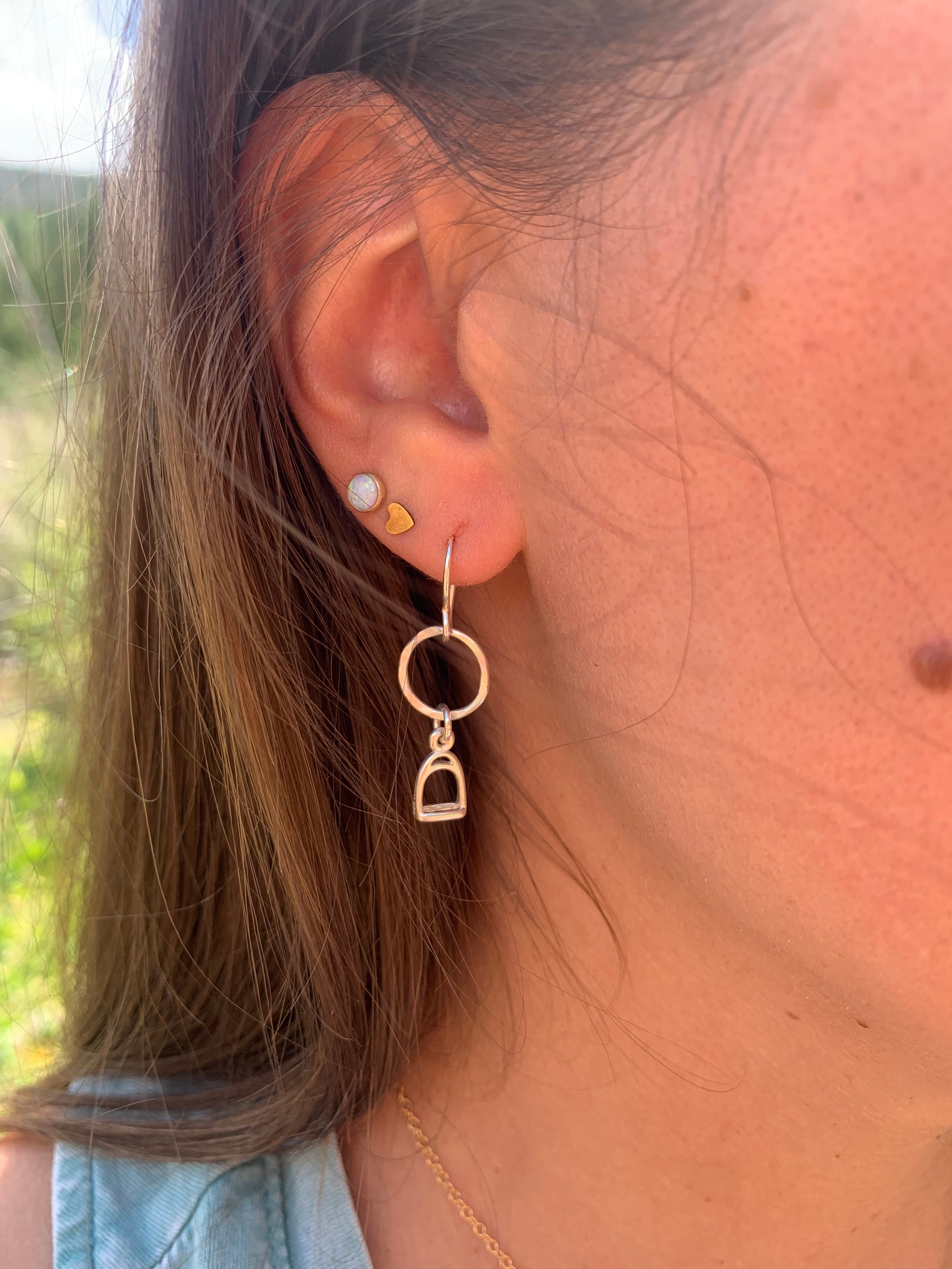 Stirrup Drop Earrings - Jennifer Cervelli Jewelry