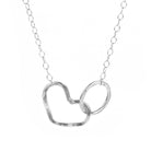 Namaste Necklace - Heart and Circle Infinity Necklace - Jennifer Cervelli Jewelry