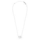 Namaste Necklace - Heart and Circle Infinity Necklace - Jennifer Cervelli Jewelry