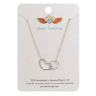 Namaste Necklace - Heart and Circle Infinity Necklace - Jennifer Cervelli Jewelry