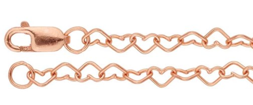 Heart Link Chain - Jennifer Cervelli Jewelry