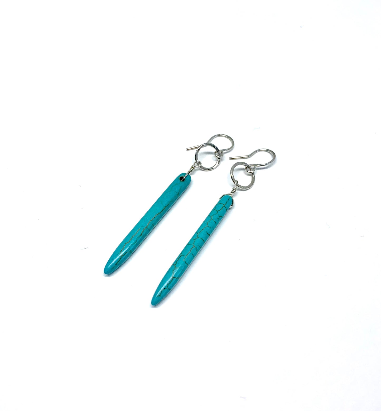 Turquoise Howlite Drop Earrings - Jennifer Cervelli Jewelry