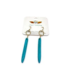 Turquoise Howlite Drop Earrings - Jennifer Cervelli Jewelry