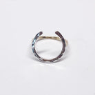 Large Two Toned Lucky Horseshoe Ring - Jennifer Cervelli Jewelry - Equestrian Ring