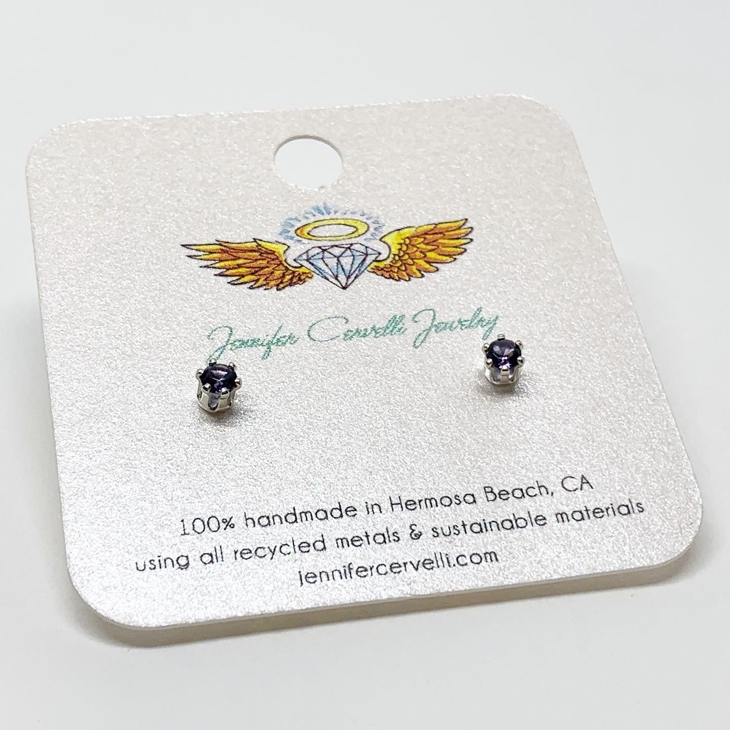 Alexandrite Birthstone Earrings - June Birthstone - Jennifer Cervelli Jewelry