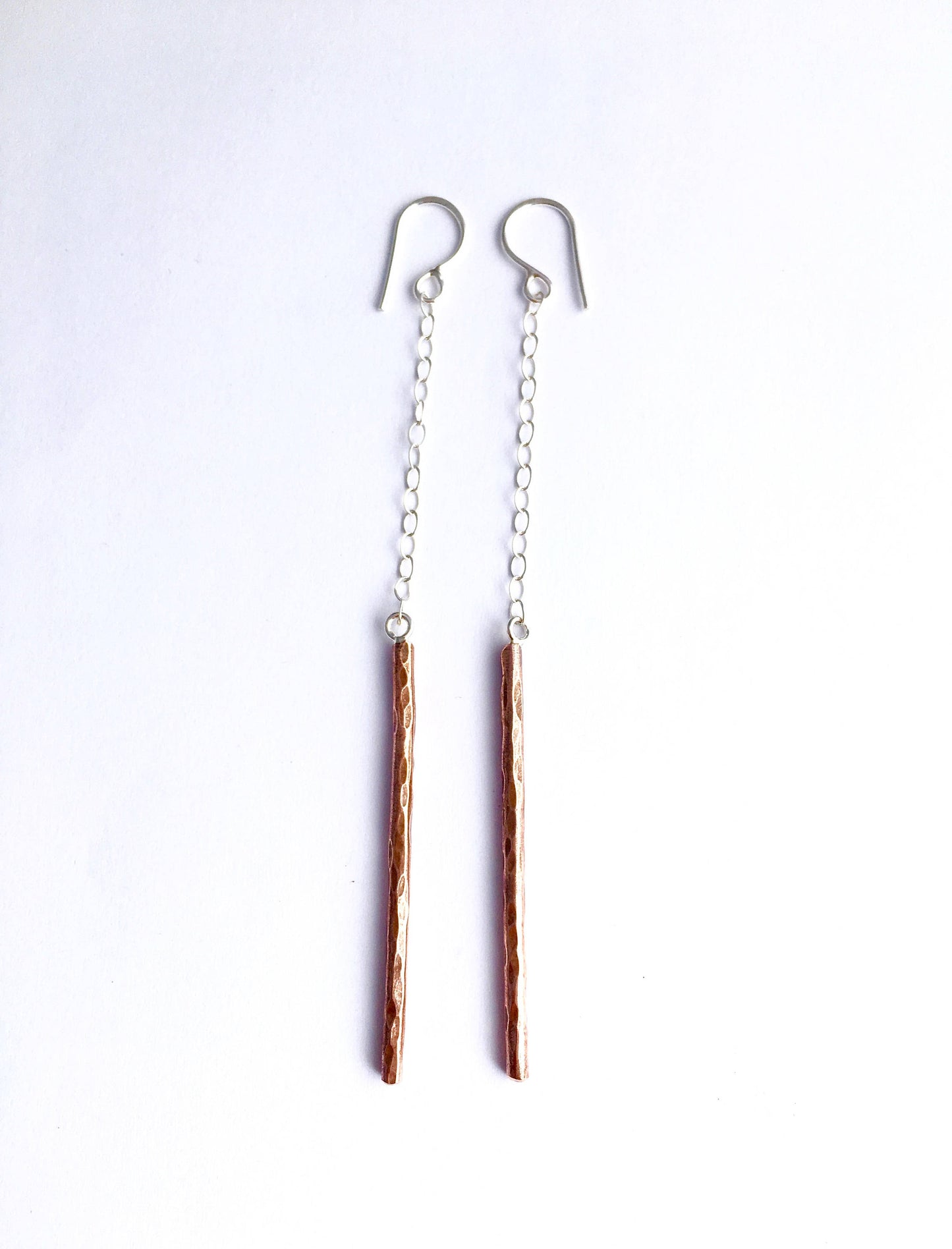 Balance Earrings in Copper and Sterling Silver