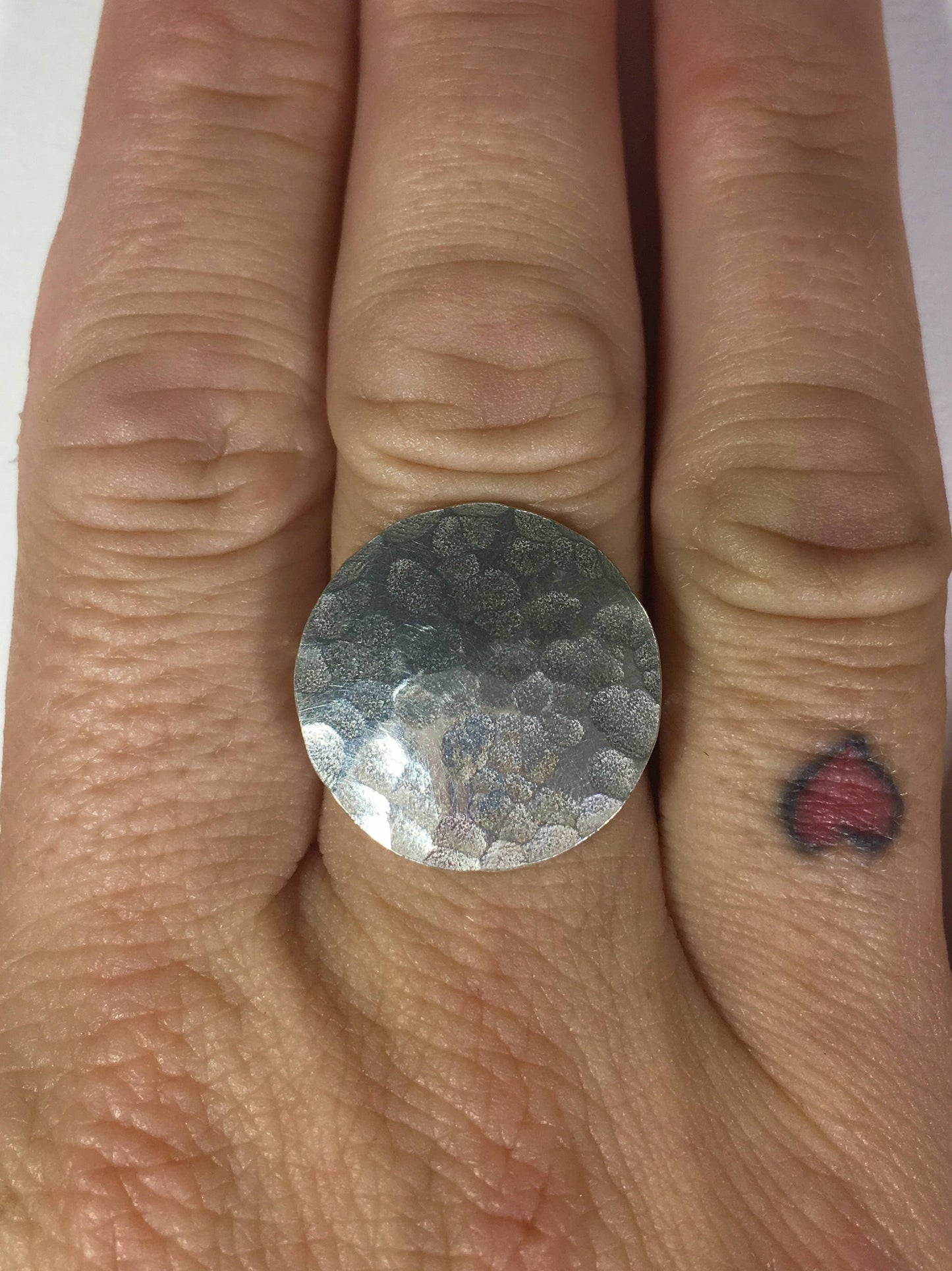 Sterling Silver Full Moon Ring