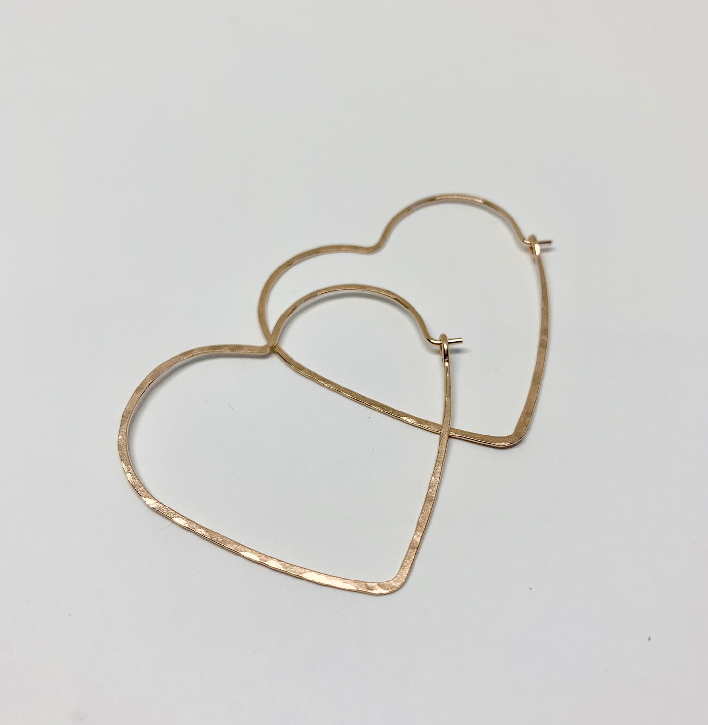 Heart Hoops - Size Large - Jennifer Cervelli Jewelry