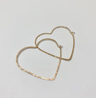 Heart Hoops - Size Large - Jennifer Cervelli Jewelry