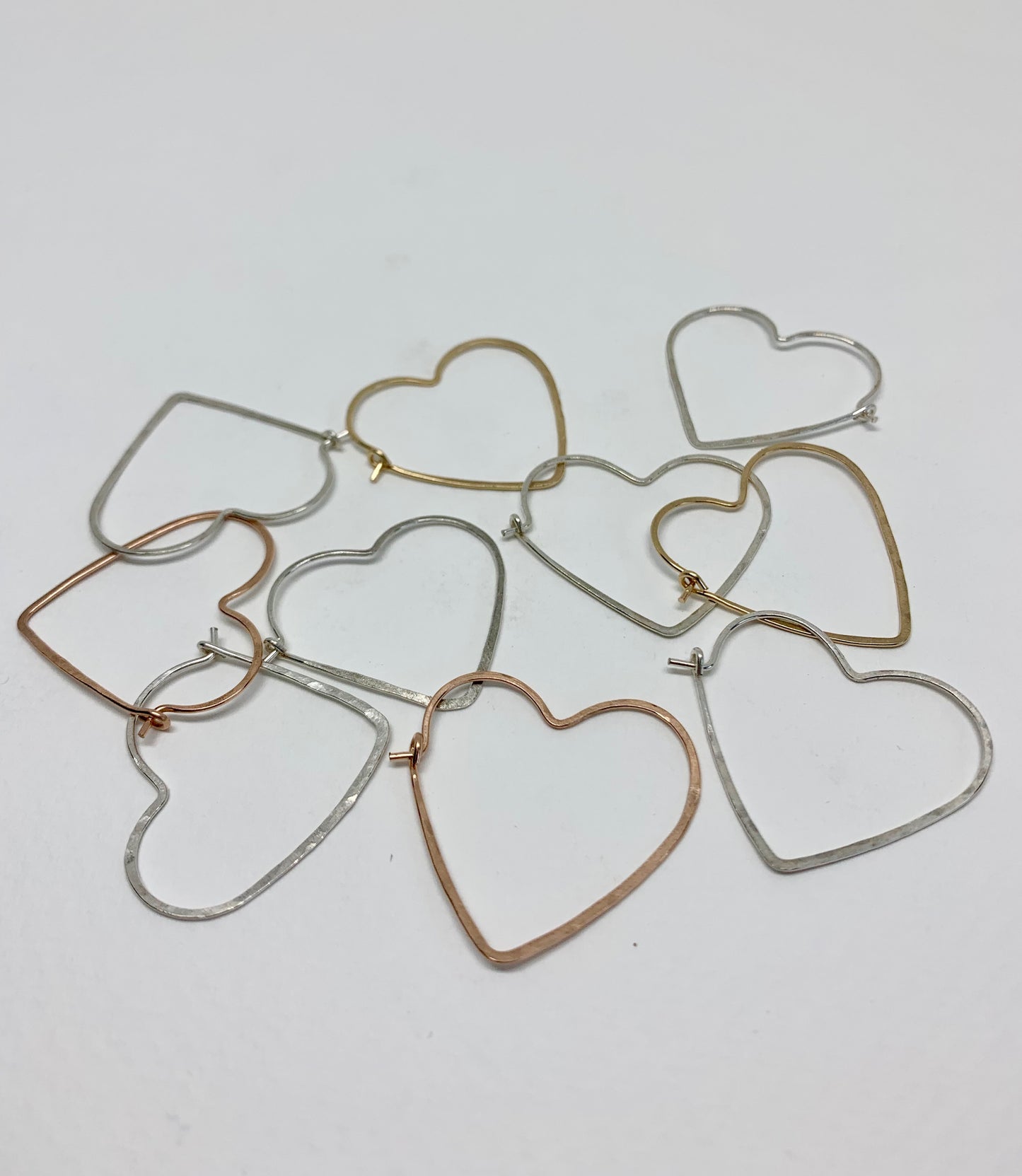 Heart Hoops - Size Small - Jennifer Cervelli Jewelry